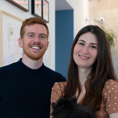 Fran and Florian Thompson, founders of Hazil Studios