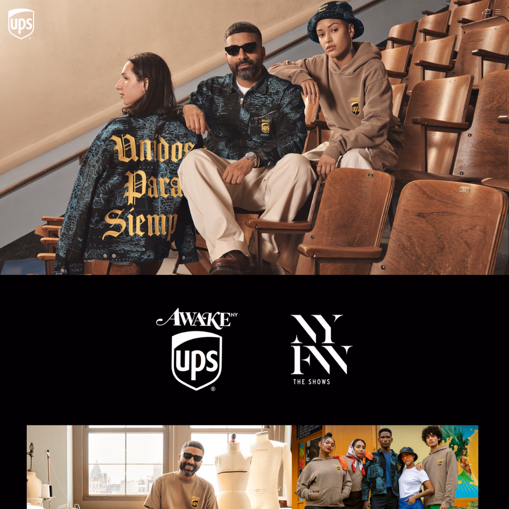 UPS x NYFW website